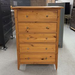 Wood 5 Drawer Dresser