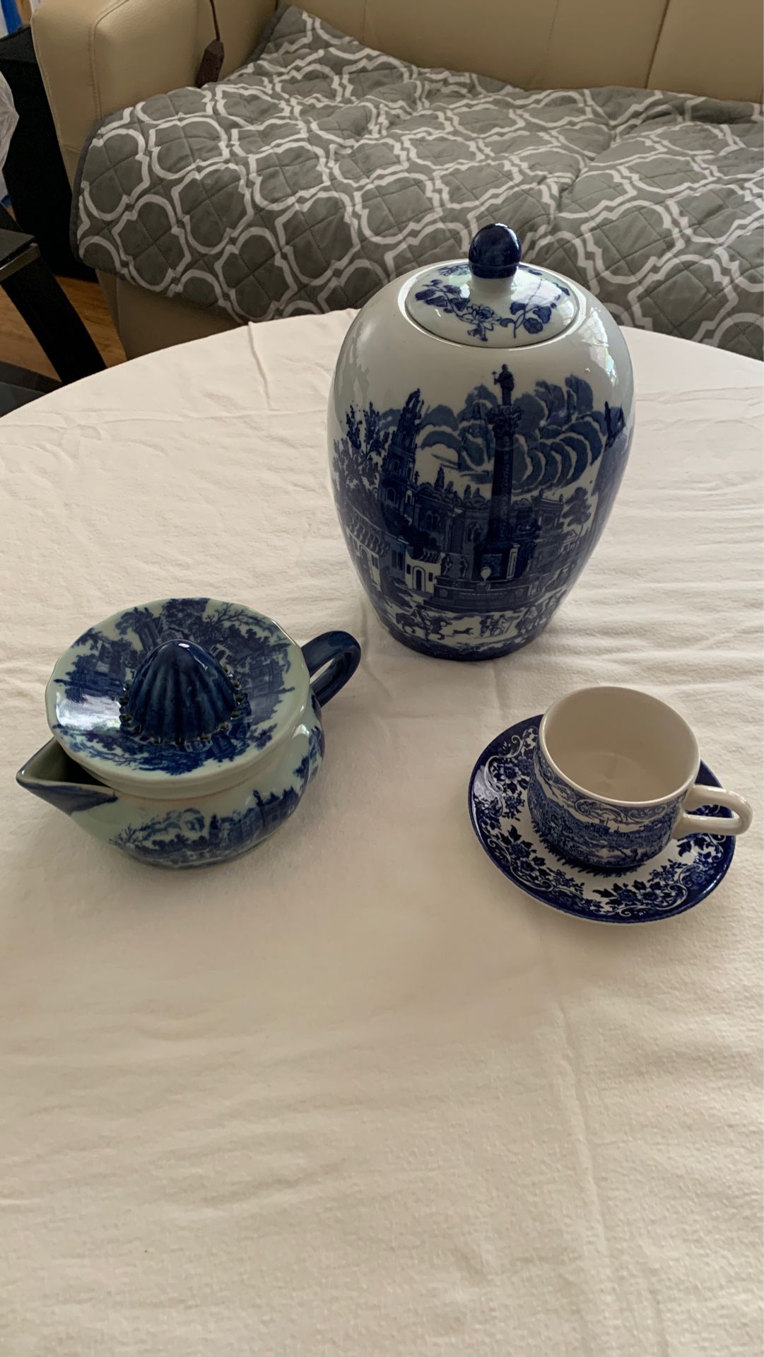 Vintage Blue glassware