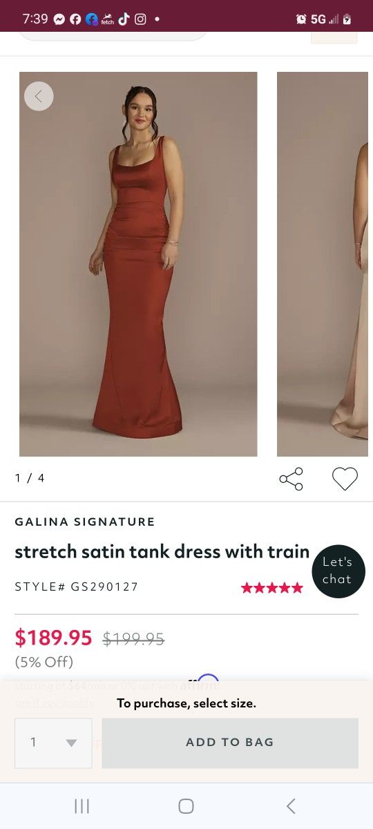 Bridesmaid Dress Size 16