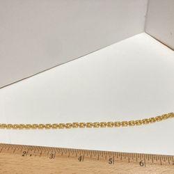 Gold Tone Bracelet With Heart Charm