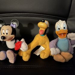 Disney Plastic Head Plushy’s Lot 
