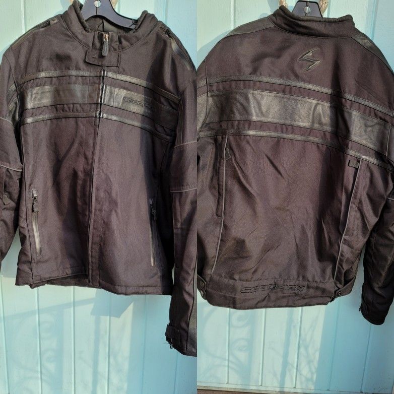 Scorpion Exo Skeletal Protection Motorcycle Riding Jacket Black XL