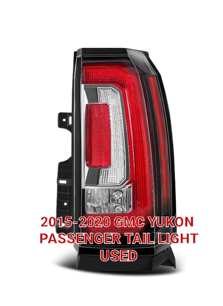 2015 - 2020 GMC YUKON PASSENGER TAIL LIGHT USED