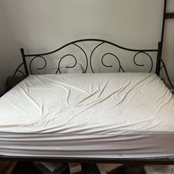 Full size bronze metal daybed (mattress optional)