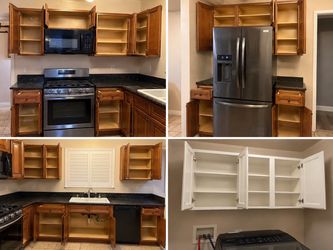 Wood Tone Kitchen Cabinets