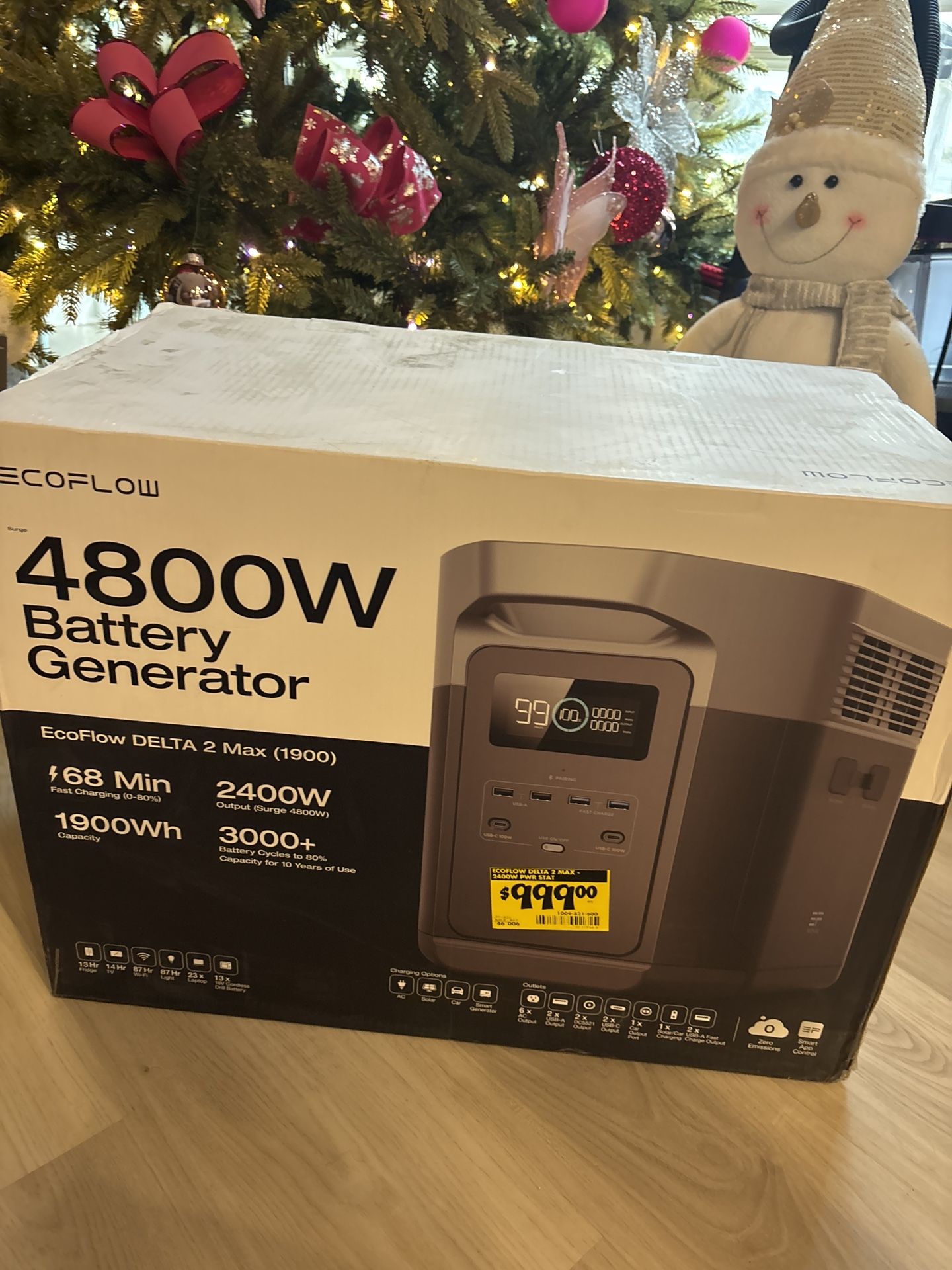 Eco Flow 4800 W Battery Generator