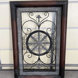 60” Metal Outdoor Indoor Wall Decor