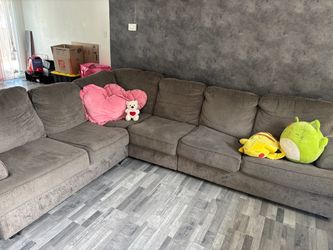 Large dark grey couch for sale!