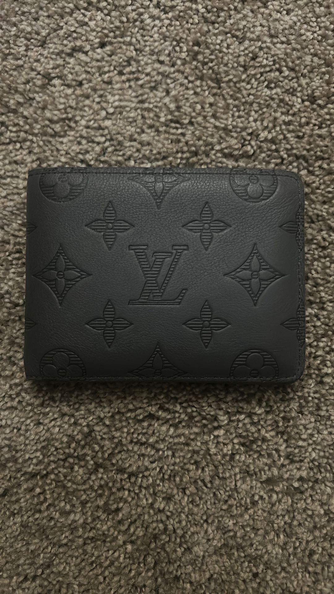 LOUIS VUITTON Portefeuille Multiple Monogram Shadow AnthraciteGray