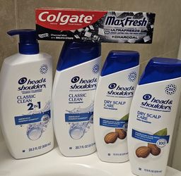 Head & Shoulders Shampoo Bundle with Colgate Toothpaste