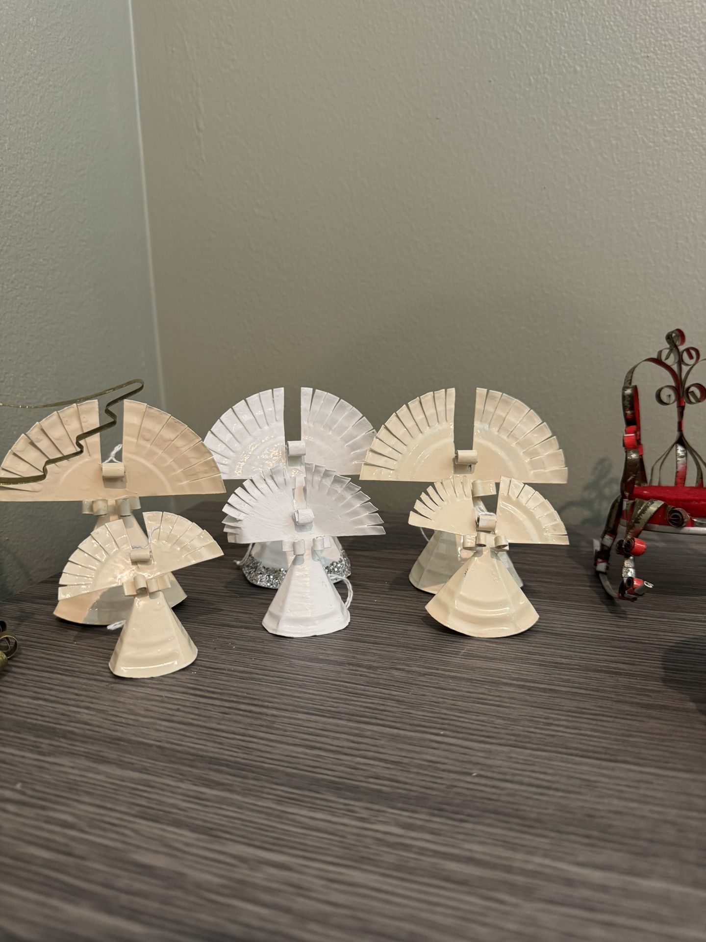 Unique Vintage Aluminum Can Art Collection - Angels and Miniature Furniture