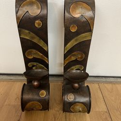 2 pcs candle holder wall decor