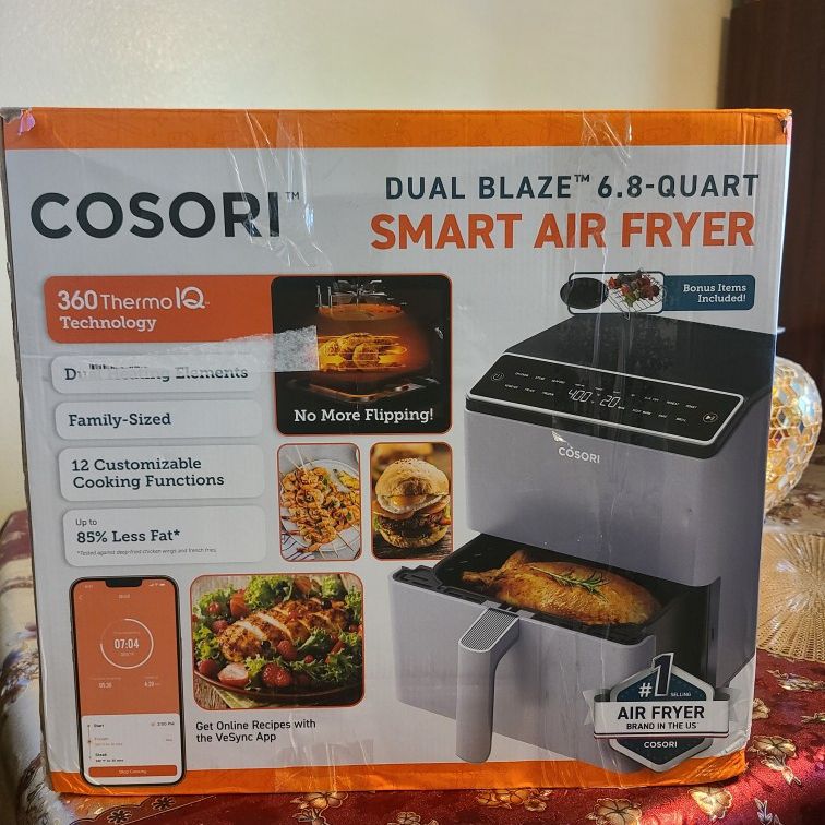 used cosori dual blaze 6.8 quart smart air fryer in good condition for Sale  in Rialto, CA - OfferUp