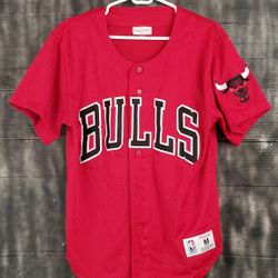 Mitchel & Ness Chicago Bulls Baseball jersey mens size M