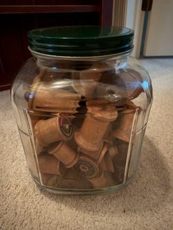 Jar of Vintage Spools