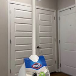 Clorox Hideaway Plunger: Gray, 20" Height, 6.5" Width, Rubber Material