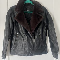 Small Faux Leather Jacket 