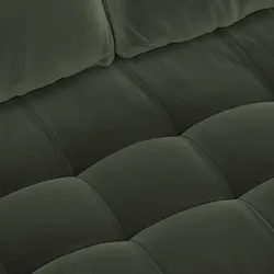Like New Tufted Velvet Reversible Chase Couch