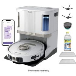 Shark AV2800ZE White PowerDetect NeverTouch Pro Robot Vacuum & Mop Combo *NEW*