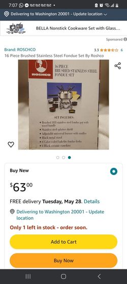 Stainless Steel Fondue Set. Pls Check My Other Otems. 