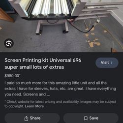 Universal 696. All On One Screen Printer 