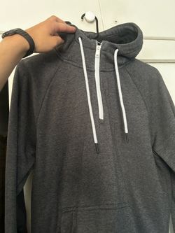 GREY Turlteneck Quarter Zip Sweater