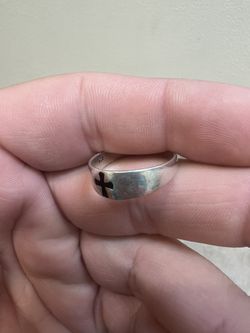 Sterling Silver Cross Ring