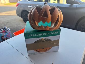 Jack-O-Lantern Votive Candle Holder