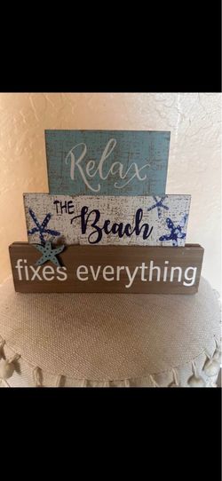 Beach sign