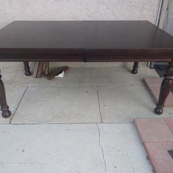 Table wood 70w×42L"Extension18"Mesa Madera