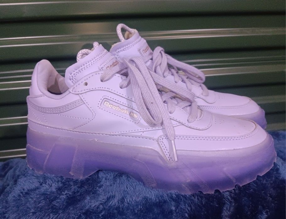Cardi B Reebok Club C Crisp Purple Ltd Ed Sz W