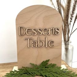 Engraved Table Signs For Holiday Party Hosting