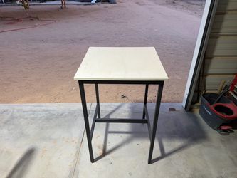 Bar height table.