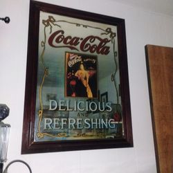Large Coca Cola Mirror 