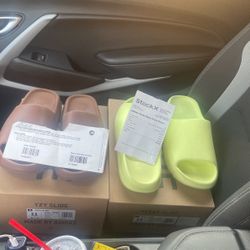 Two Yezzy Slides Bundle And Uggs All Boxes