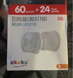 Akuku Disposable Breast Pads 60+24 Pack