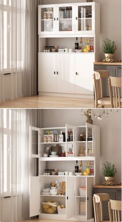 Kitchen pantry storage cabinet