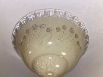 VINTAGE BEIGE FROSTED GLOBE FOR LIGHT 10” DIAMETER CEILING