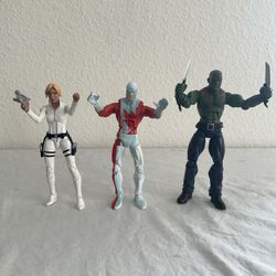 Hasbro Marvel Legends Guardian Sharon Carter Drax 6” Action Figure Lot No BAF