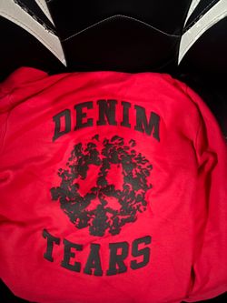 denim Terrace red zip up
