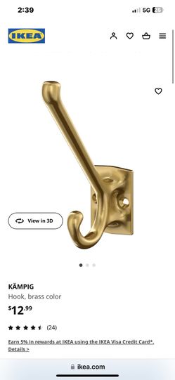 IKEA Gold Towel Hook