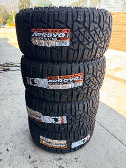 33x12.50r20 Arroyo tires nuevas con 50,000 millas de garantía las 4