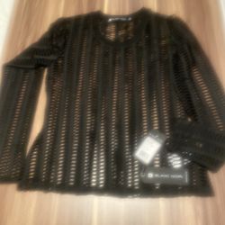 Black Mesh Long Sleeve                                      M