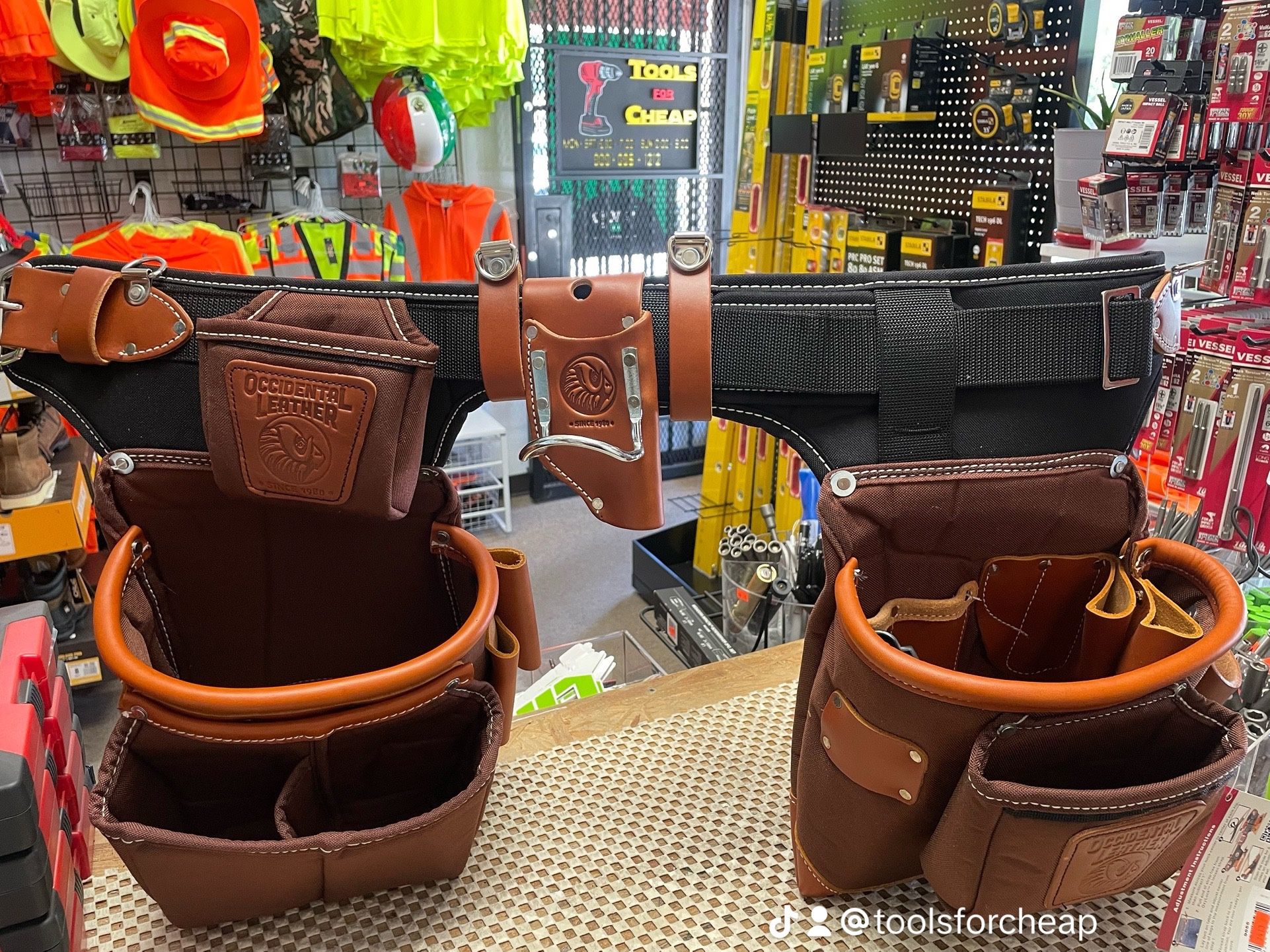 Occidental leather Adjust-to-Fit FatLip Tool Belt Setup. $413