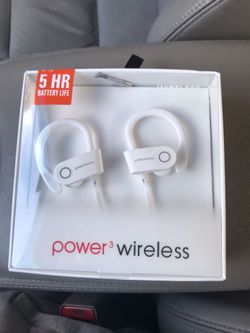 Power wireless headphones