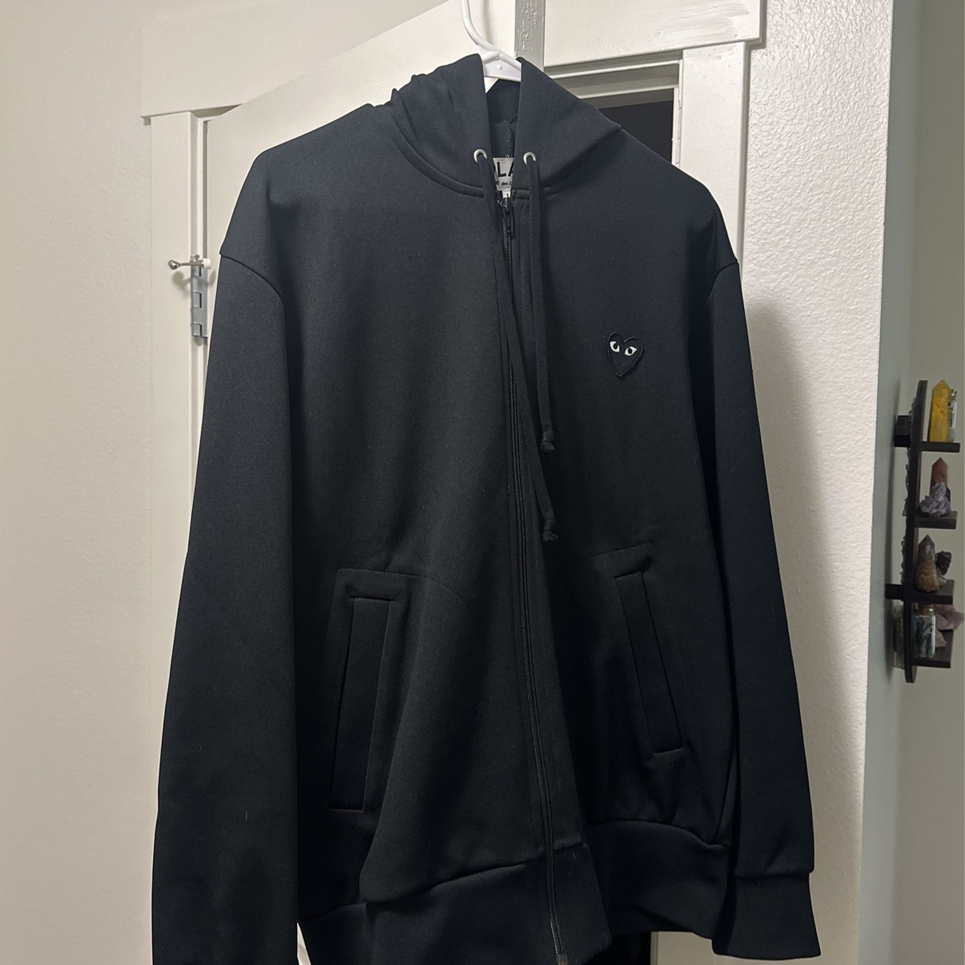 Comme De Garçons Black Hoodie (designer)
