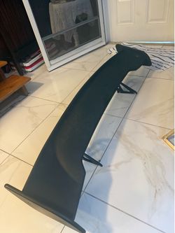 Black car spoiler