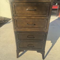 Gothic Metal Dresser On Pedestal Feet H41xL Length24xw20 