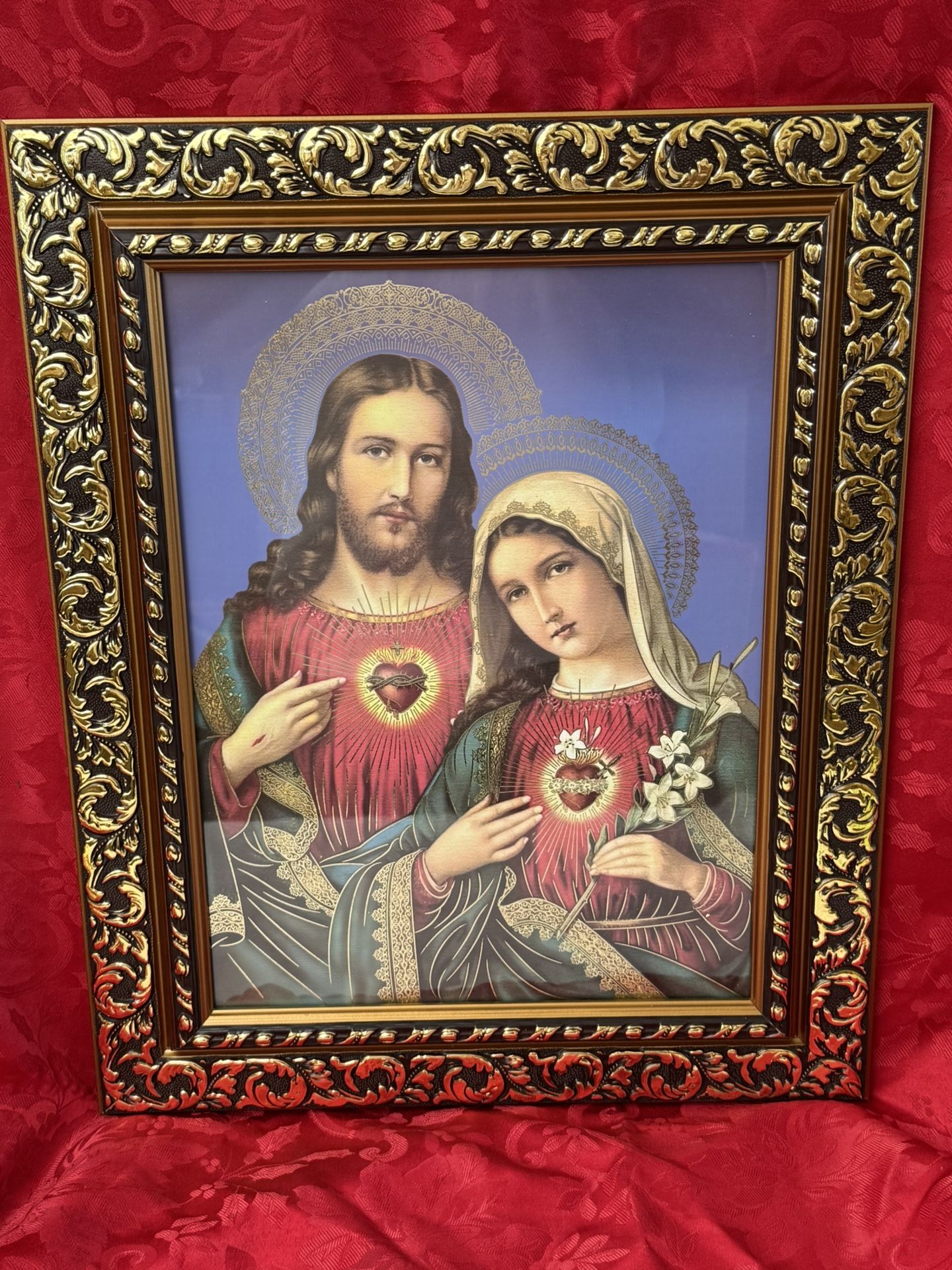 Cuadro de Sagrado Corazón de Jesus y Maria