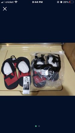 New DC flip flops sandal shoes men boys size 6 Flop 